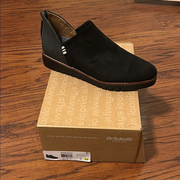 Dr. Scholl's Shoes - Dr. Scholl's Black Suede Slip-Ons